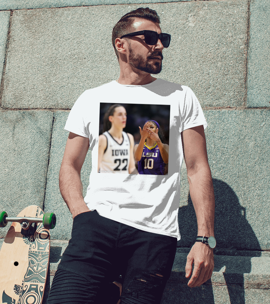 LSU Reese 10 Makes You Can’t See Me Gesture Against Iowa T-Shirt