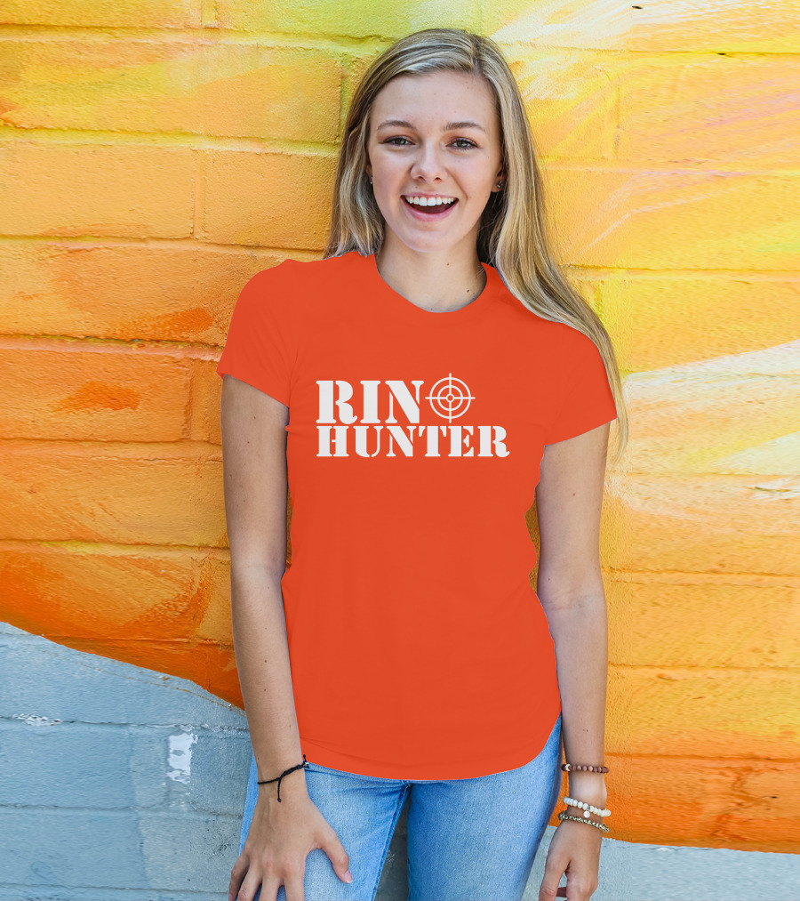 Rin Hunter Target Text Bold Red T-Shirt