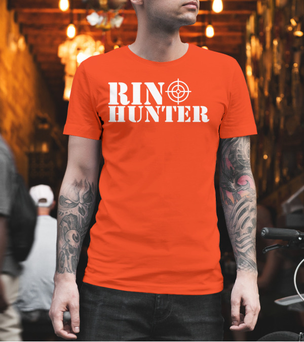 Rin Hunter Target Text Bold Red T-Shirt Rin Hunter Target Text Bold Red T-Shirt