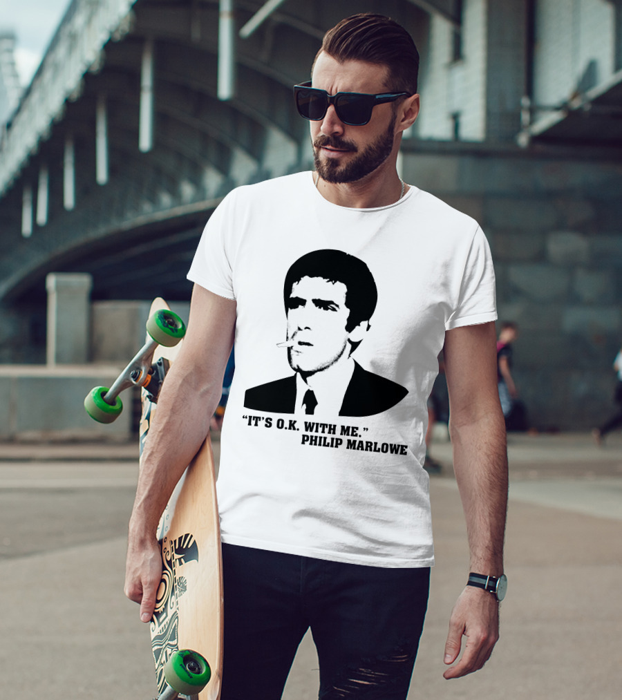 It's O.K. With Me Philip Marlowe Noir T-Shirt