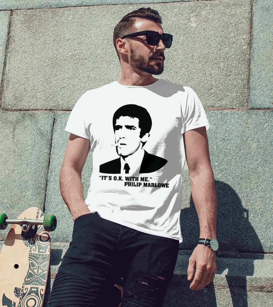 It's O.K. With Me Philip Marlowe Noir T-Shirt