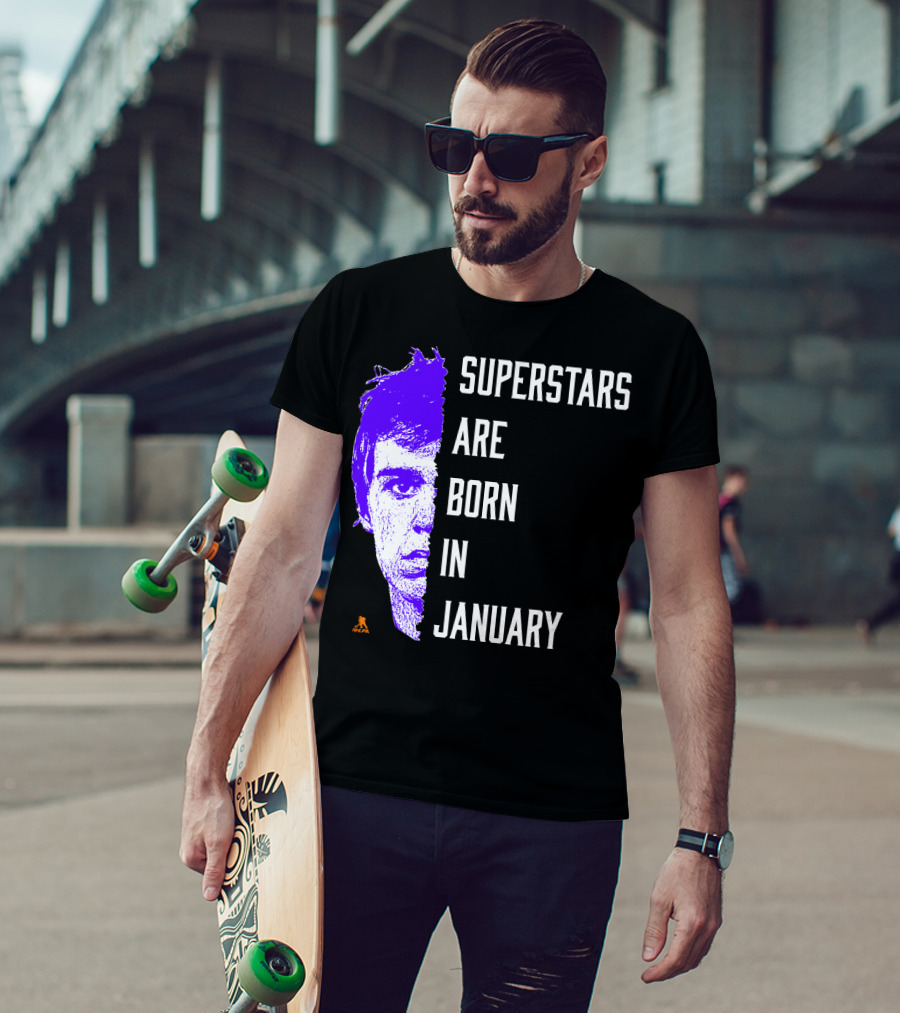 Connor McDavid Superstars Are Born In January NHL T-Shirt