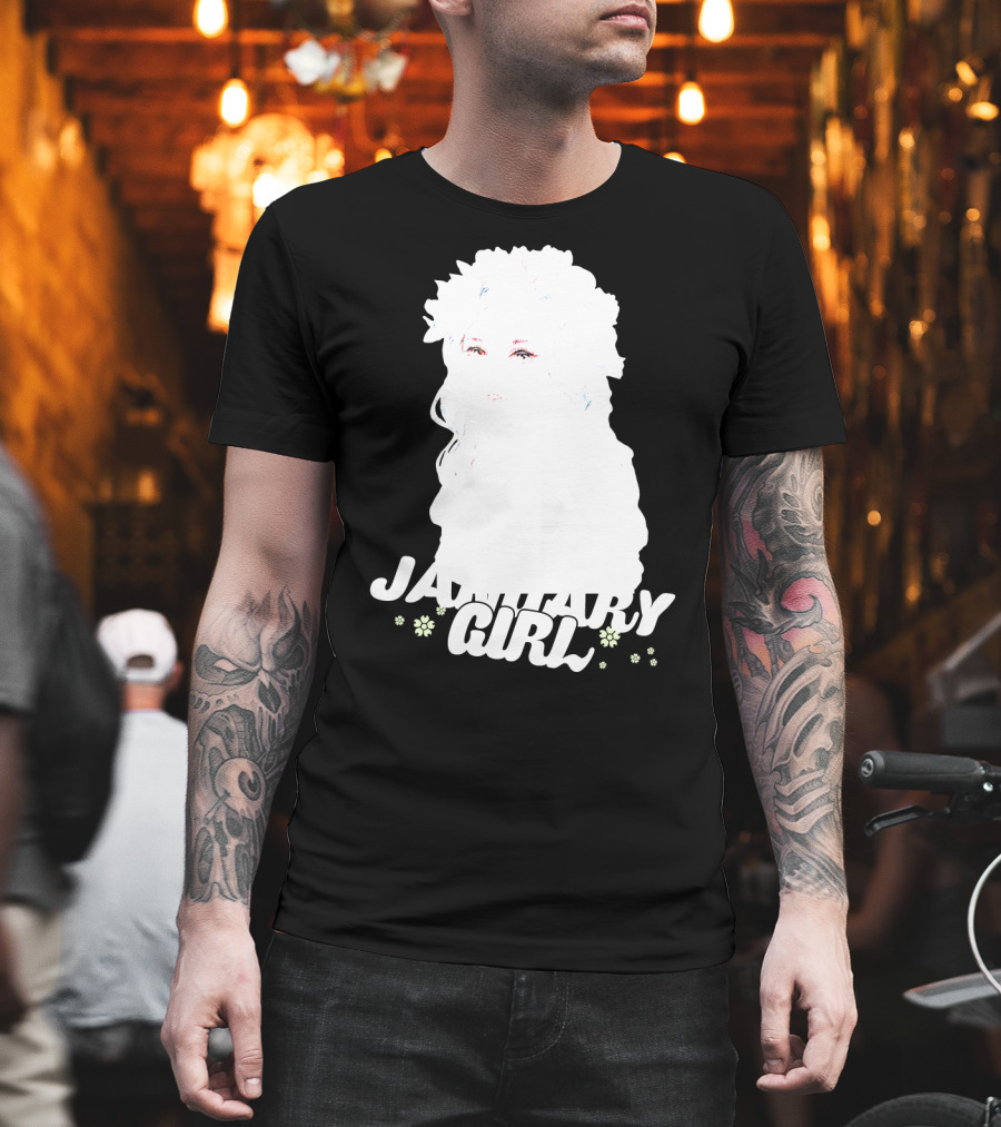 January Girl Floral Birthday T-Shirt