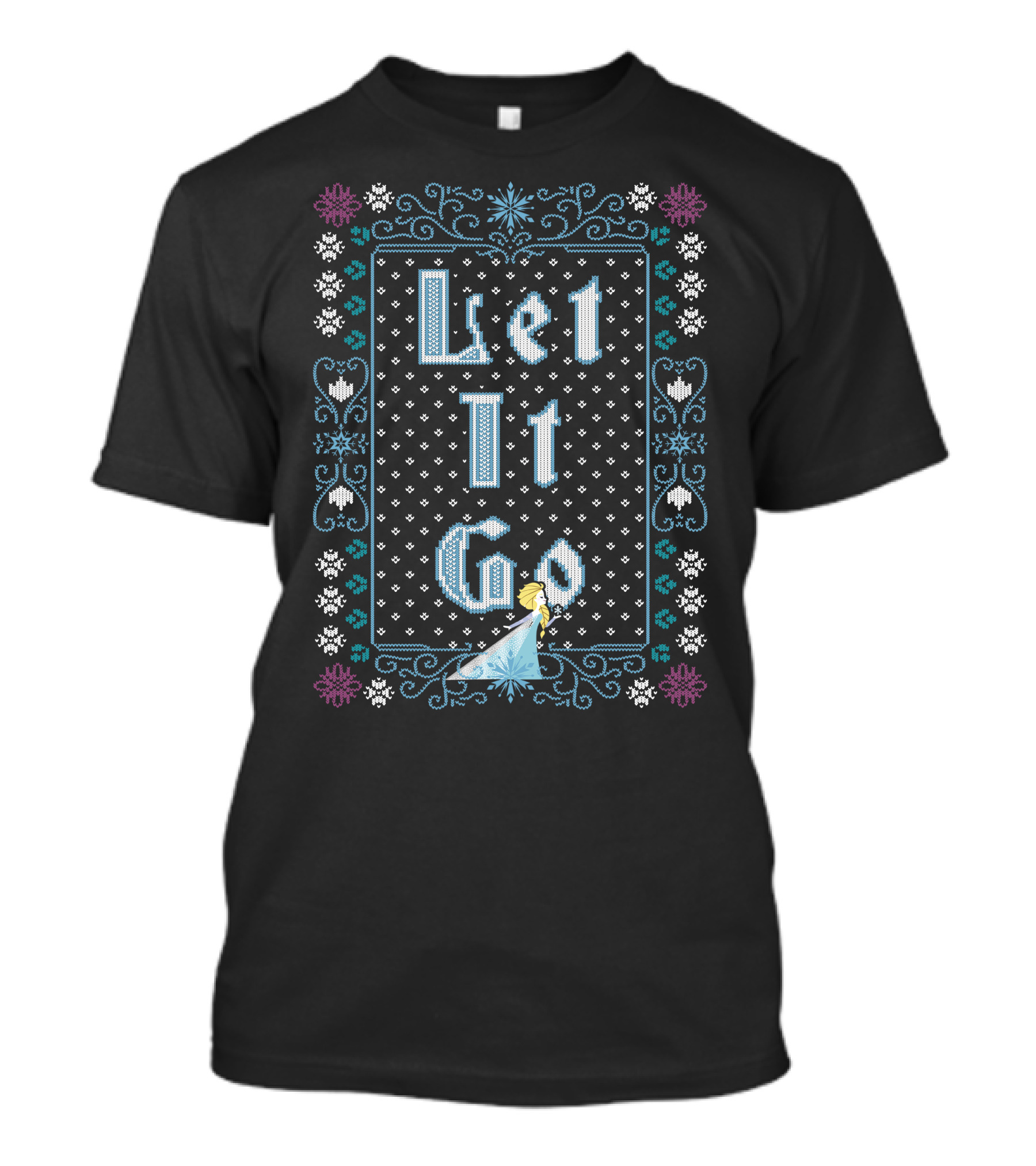 Frozen Elsa Let It Go Snowflake T-Shirt