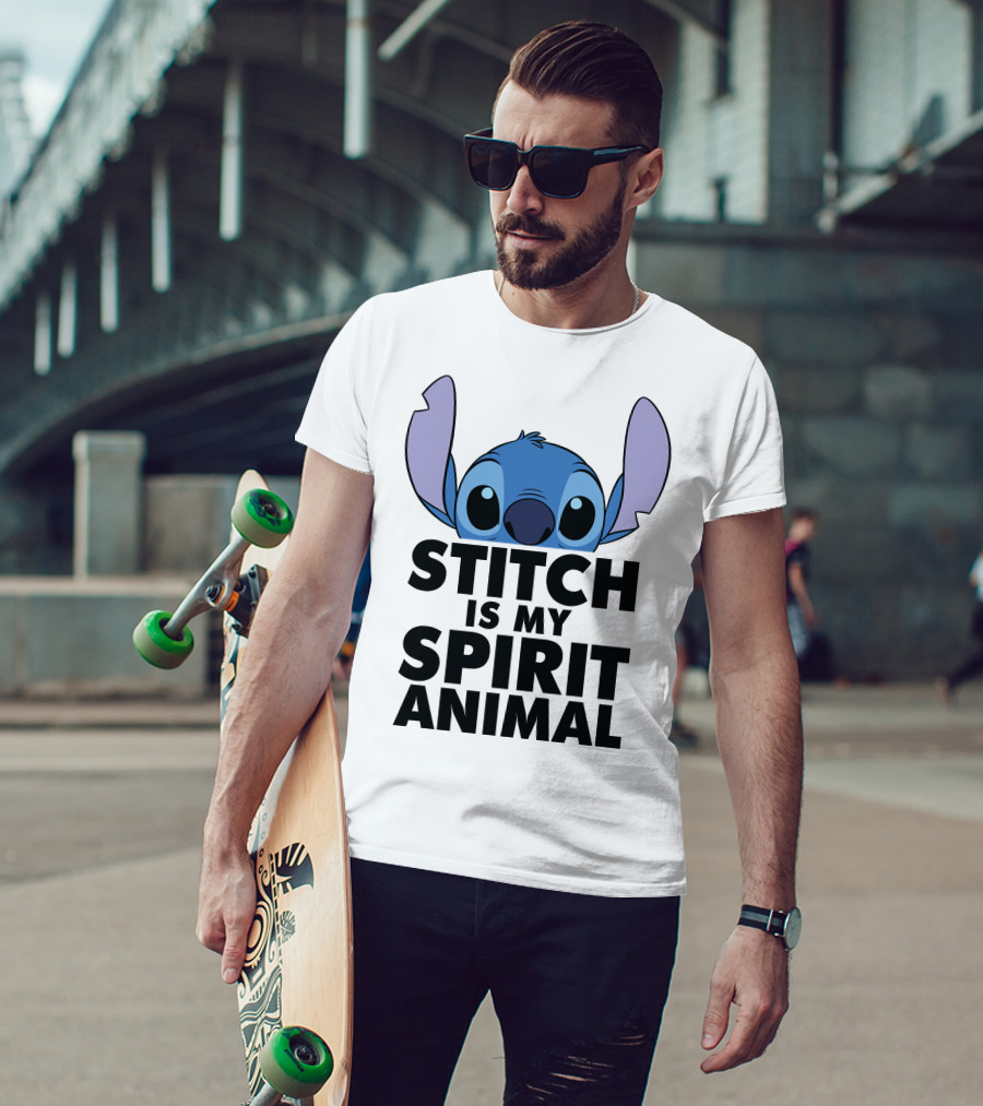 Disney Lilo And Stitch Is My Spirit Animal Tie Dye T-Shirt