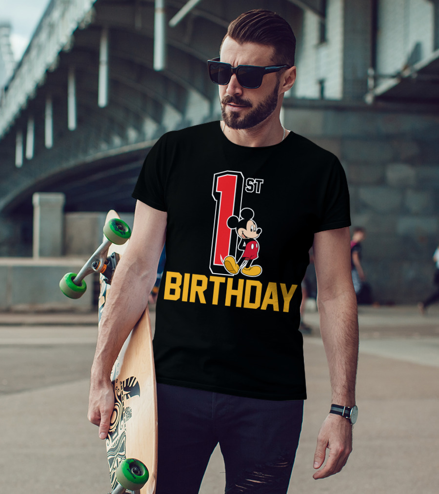 Disney Mickey Mouse 1st Birthday T-Shirt