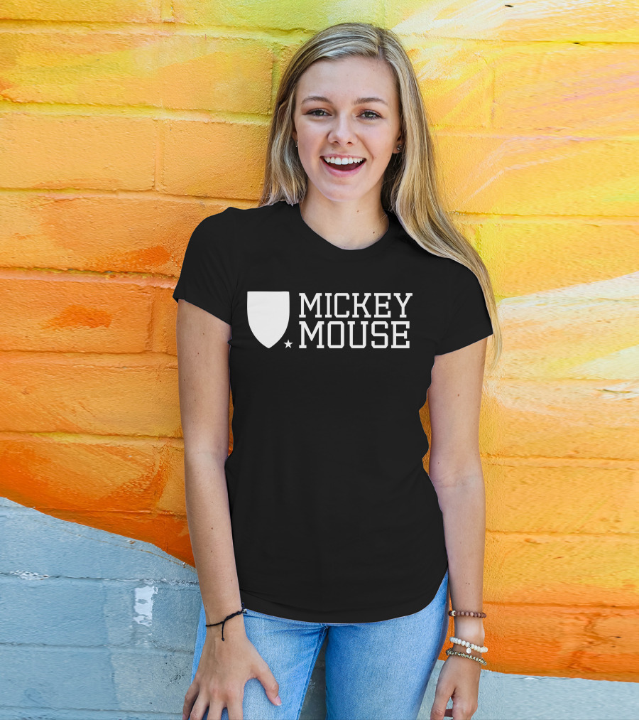 Mickey Mouse University Shield Emblem T-Shirt