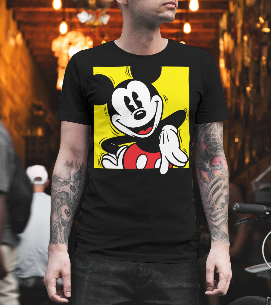Mickey Mouse Vintage Yellow Frame Disney T-Shirt