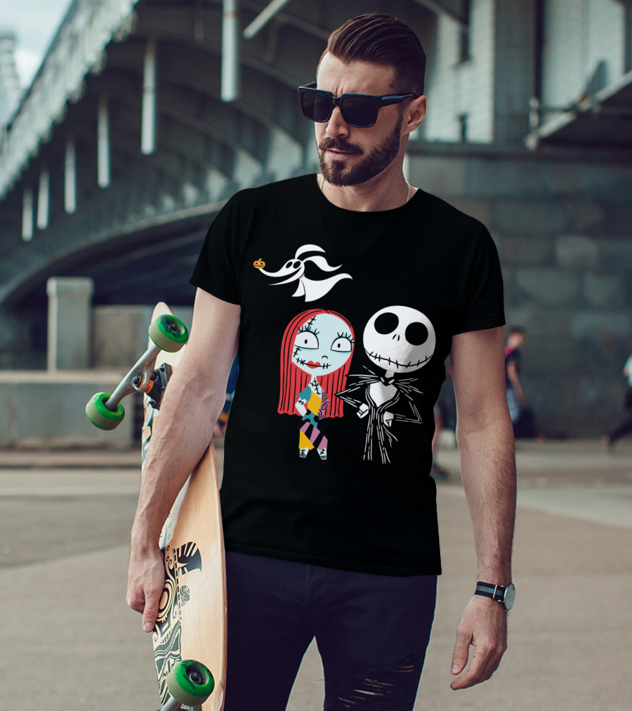 Disney Nightmare Before Xmas Jack Sally Zero T-Shirt