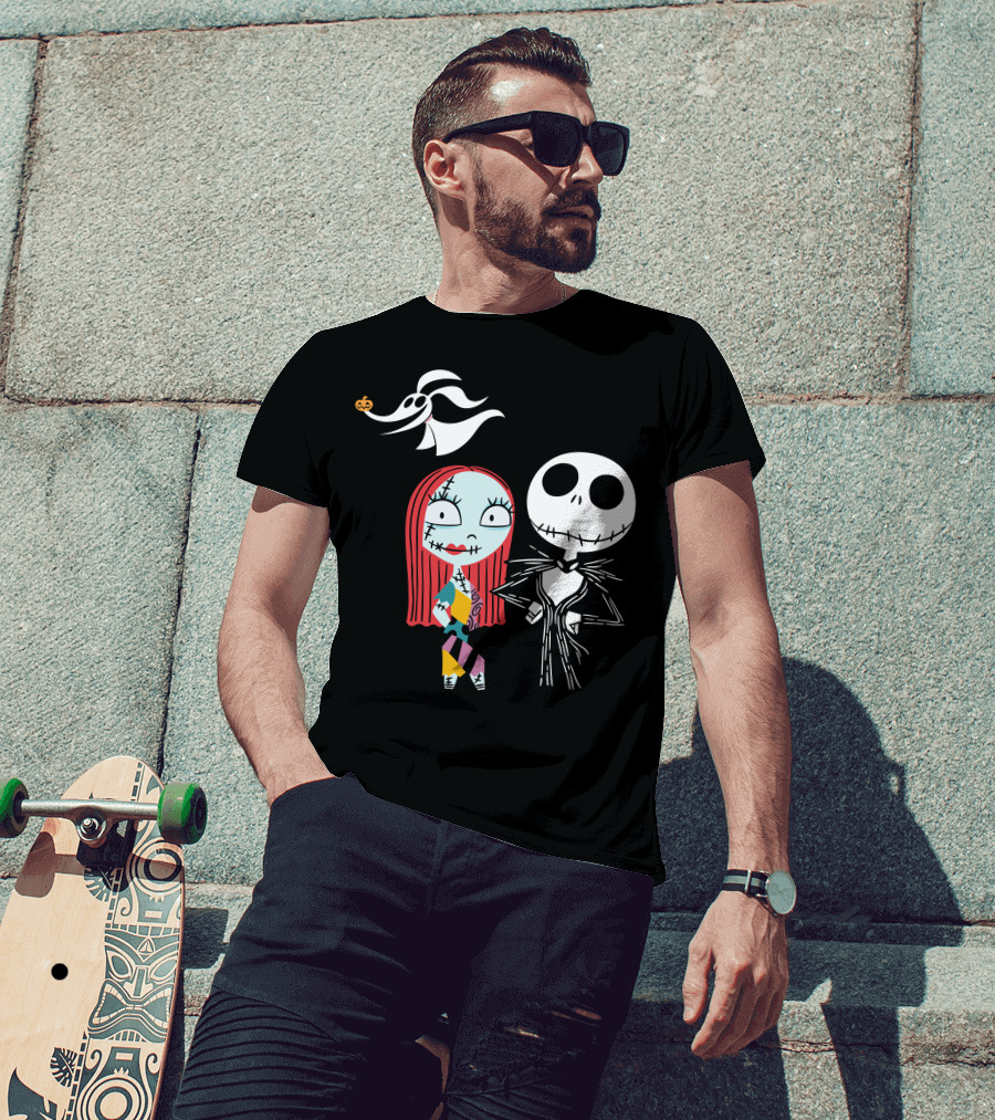 Disney Nightmare Before Xmas Jack Sally Zero T-Shirt