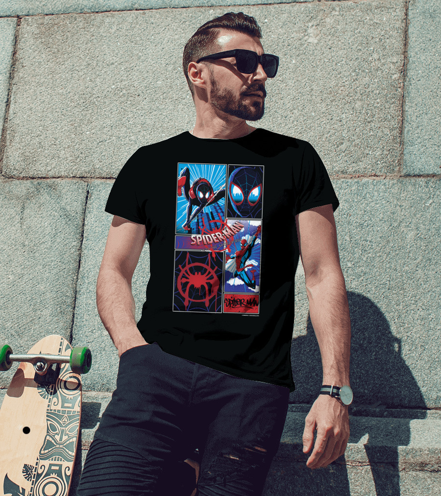 Marvel Spider-Man Spiderverse Miles Morales And Peter Parker T-Shirt