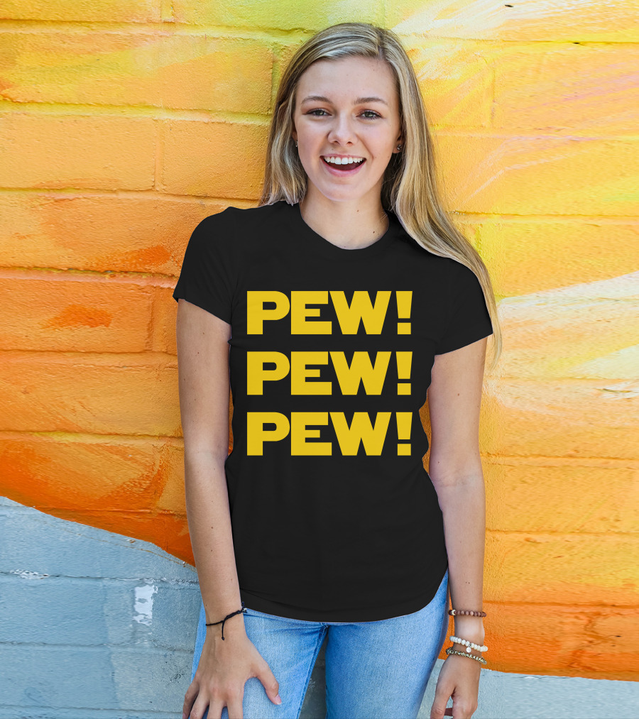 Star Nerd Geek Wars Space Pew Pew Pew Pew Pew Pew T-Shirt