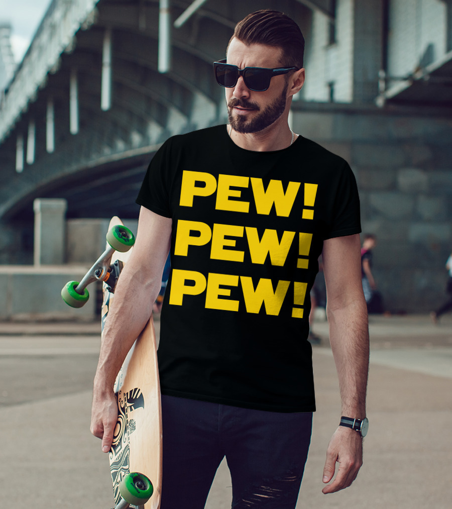 Star Nerd Geek Wars Space Pew Pew Pew Pew Pew Pew T-Shirt