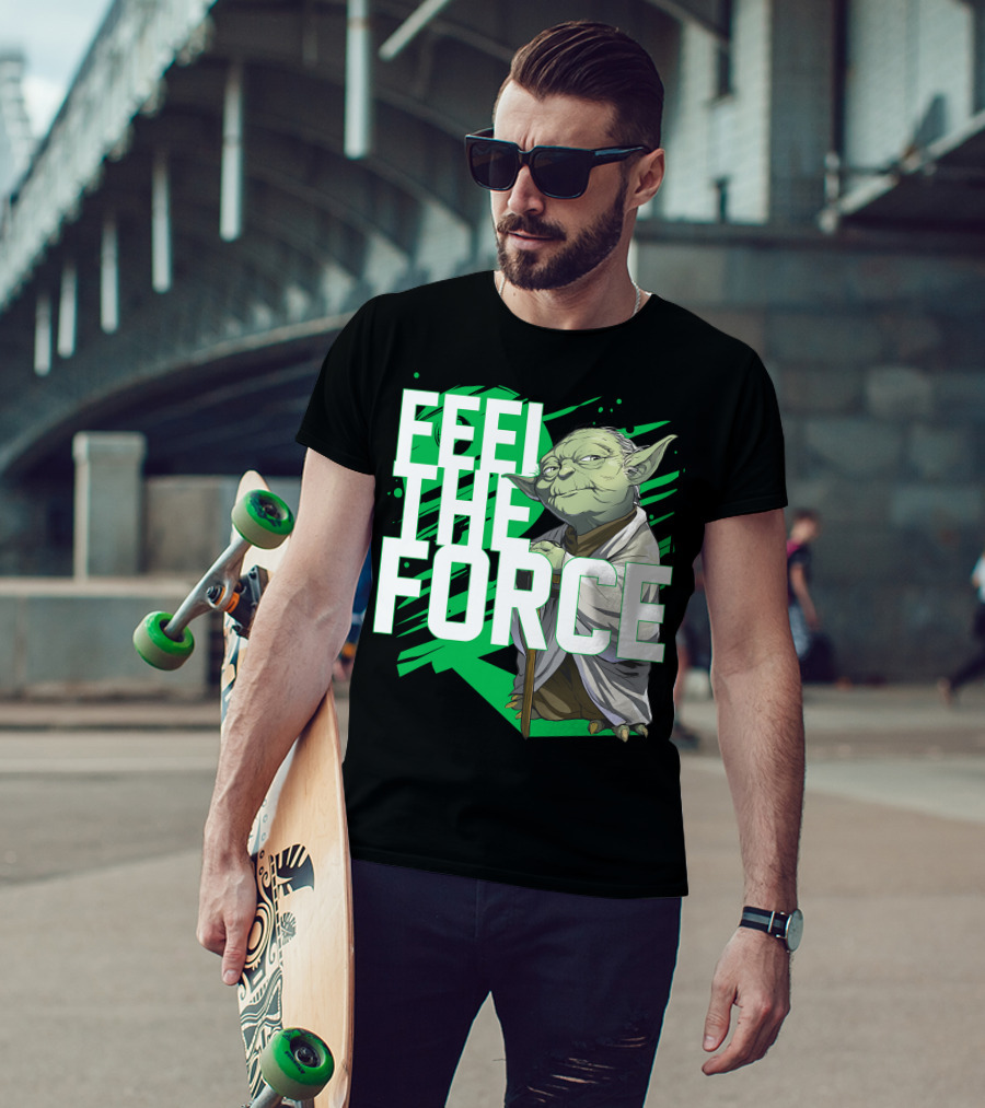 Star Wars Feel The Force Yoda Jedi Master T-Shirt