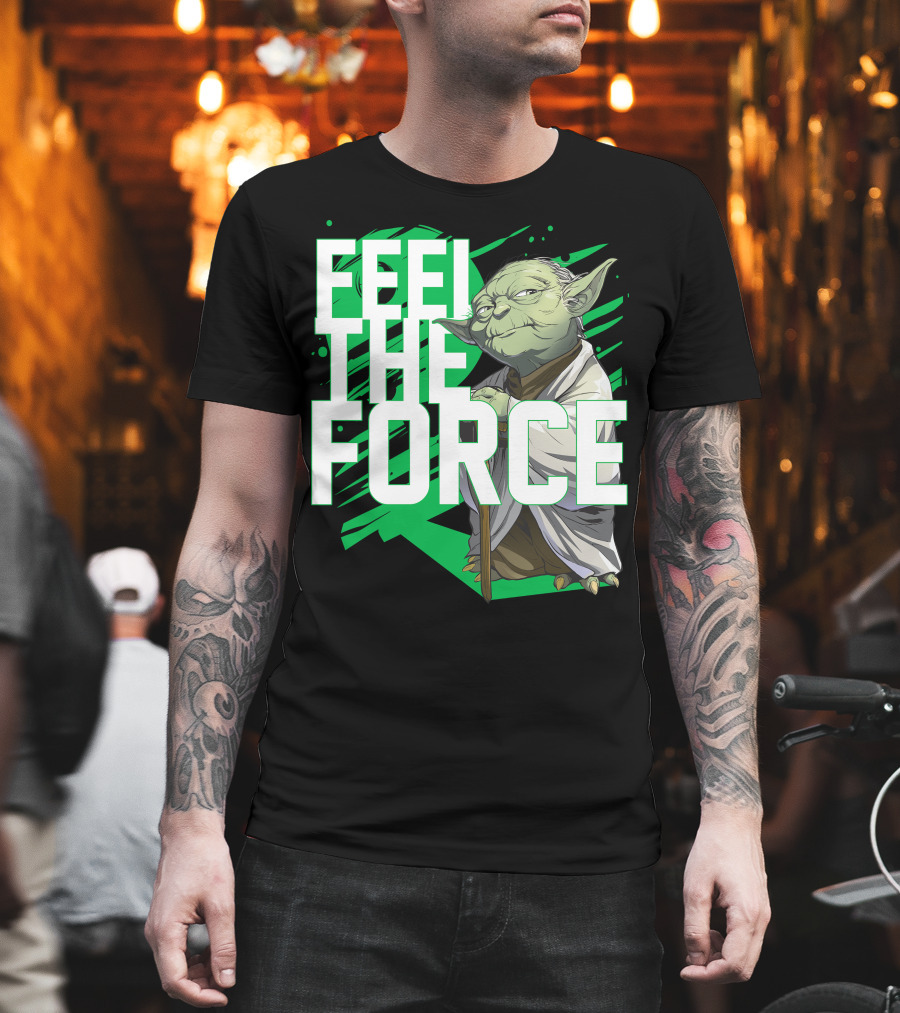 Star Wars Feel The Force Yoda Jedi Master T-Shirt