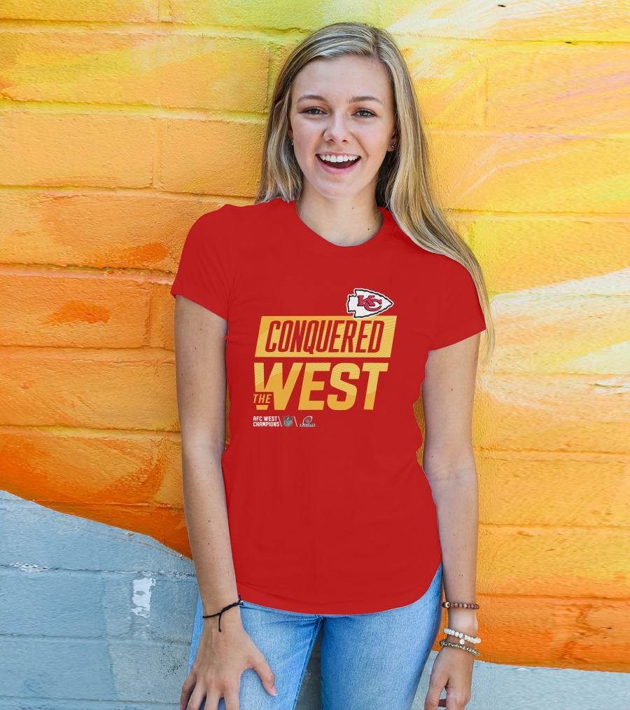 Kansas City Chiefs Conquered The West NFL Playoffs T-Shirt
