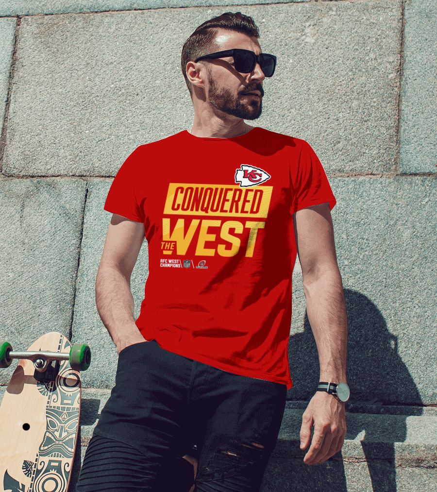 Kansas City Chiefs Conquered The West NFL Playoffs T-Shirt