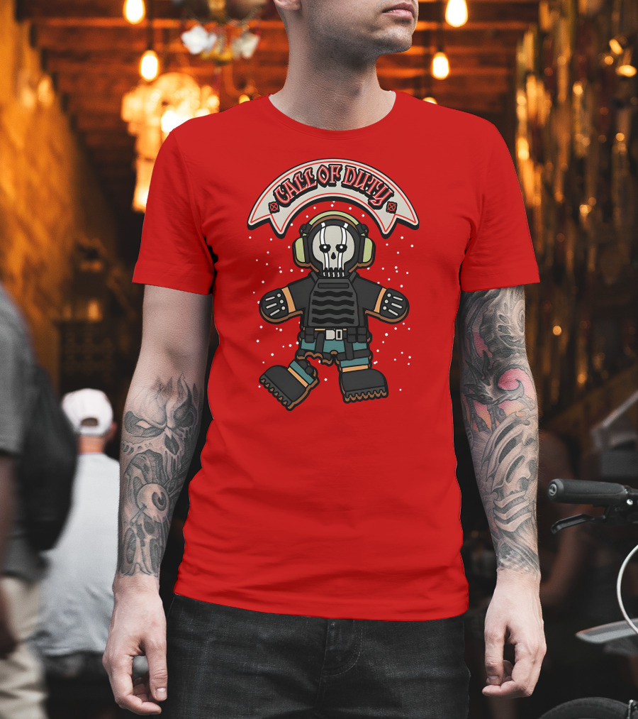 Call Of Duty Soldier Skull Headset T-Shirt