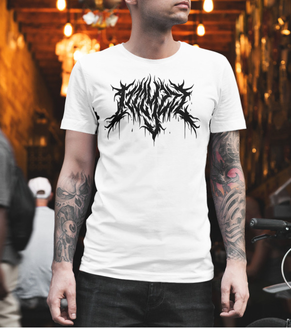 izzzyzzz Metal Inspired Dripping Logo Merch T-Shirt izzzyzzz Metal Inspired Dripping Logo Merch T-Shirt