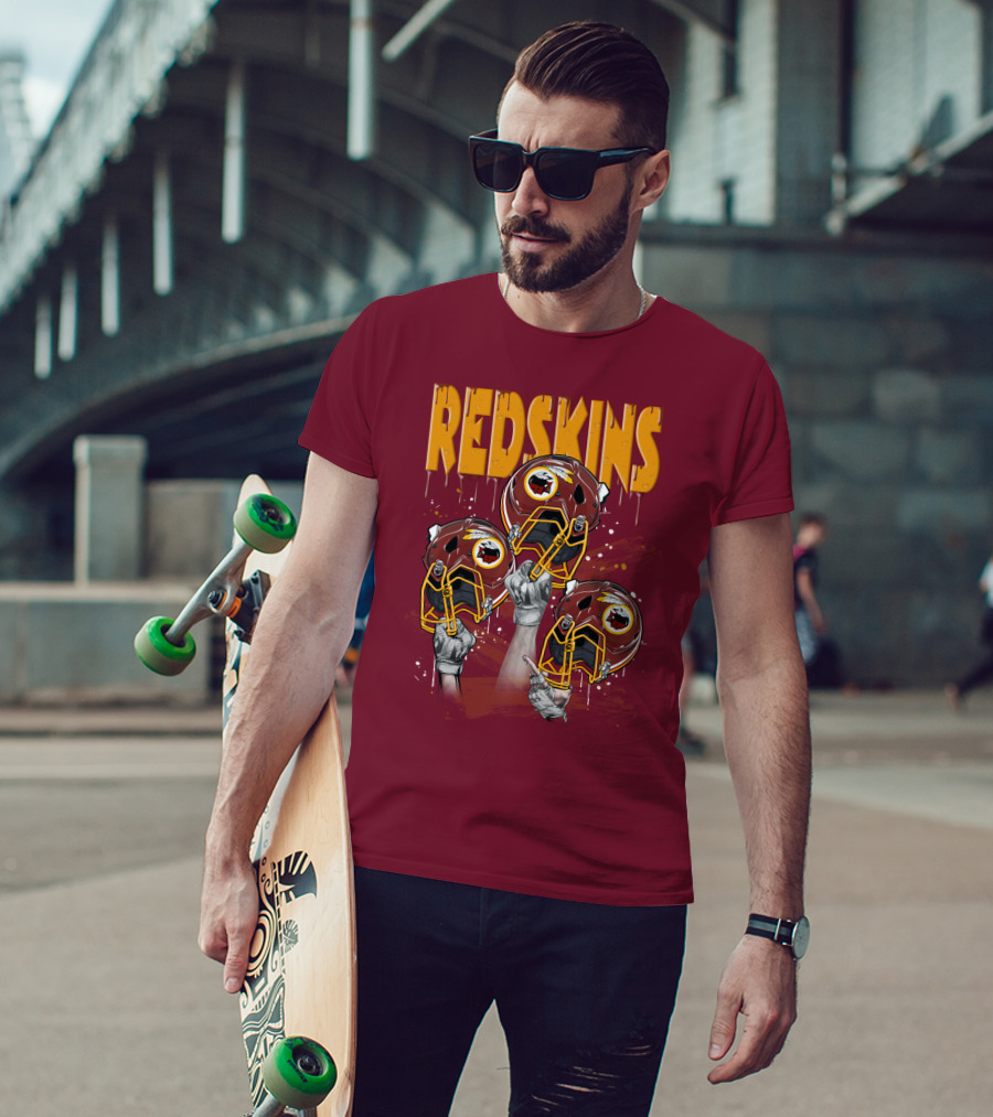 Redskins Helmets And Raised Fists T-Shirt