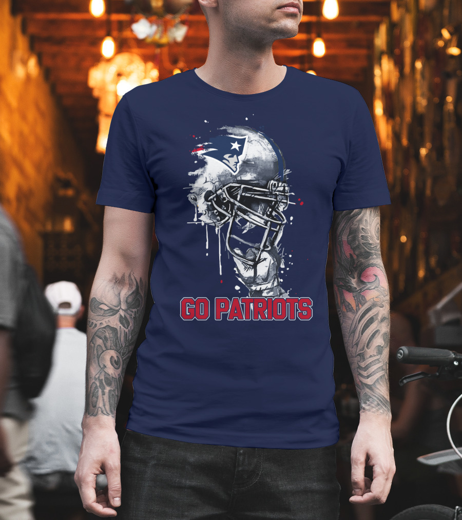 Go Patriots Patriots Helmet T-Shirt