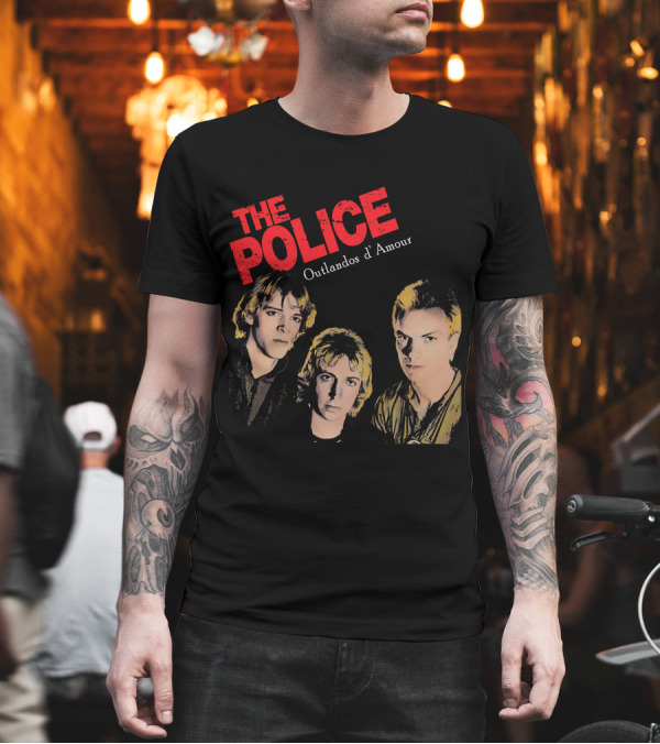 The Police Outlandos d'Amour Vintage Band T-Shirt The Police Outlandos d'Amour Vintage Band T-Shirt