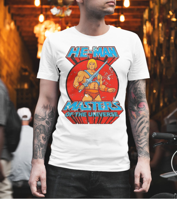 He-Man Masters of the Universe Retro Classic Sword Iconic 80s T-Shirt He-Man Masters of the Universe Retro Classic Sword Iconic 80s T-Shirt