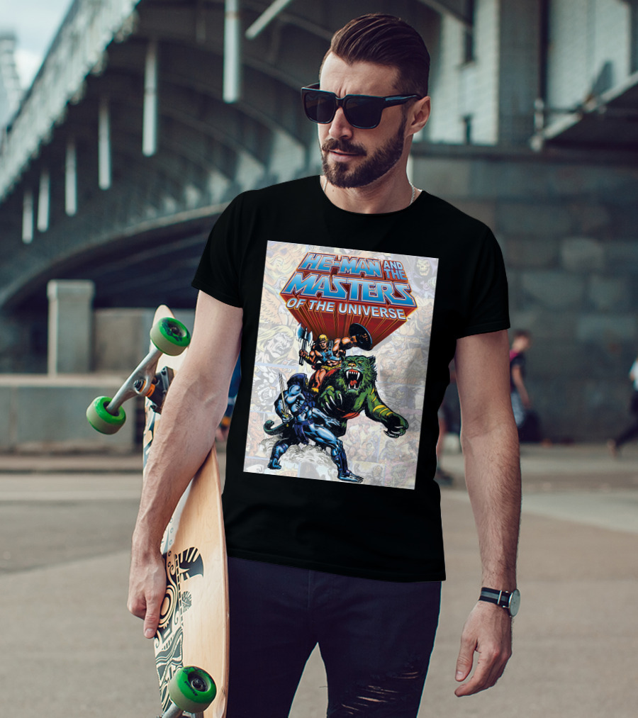 He-Man And The Masters Of The Universe Comic Style Action T-Shirt