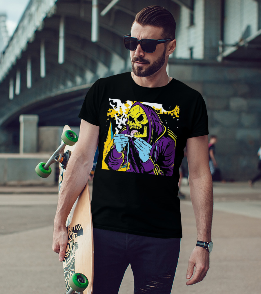 Skeletor Rolling Hoodie Masters Of The Universe 80s Retro Style Cartoon T-Shirt