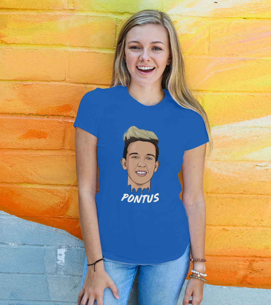 Pontus Rasmusson Merch Blue Portrait Pontus T-Shirt