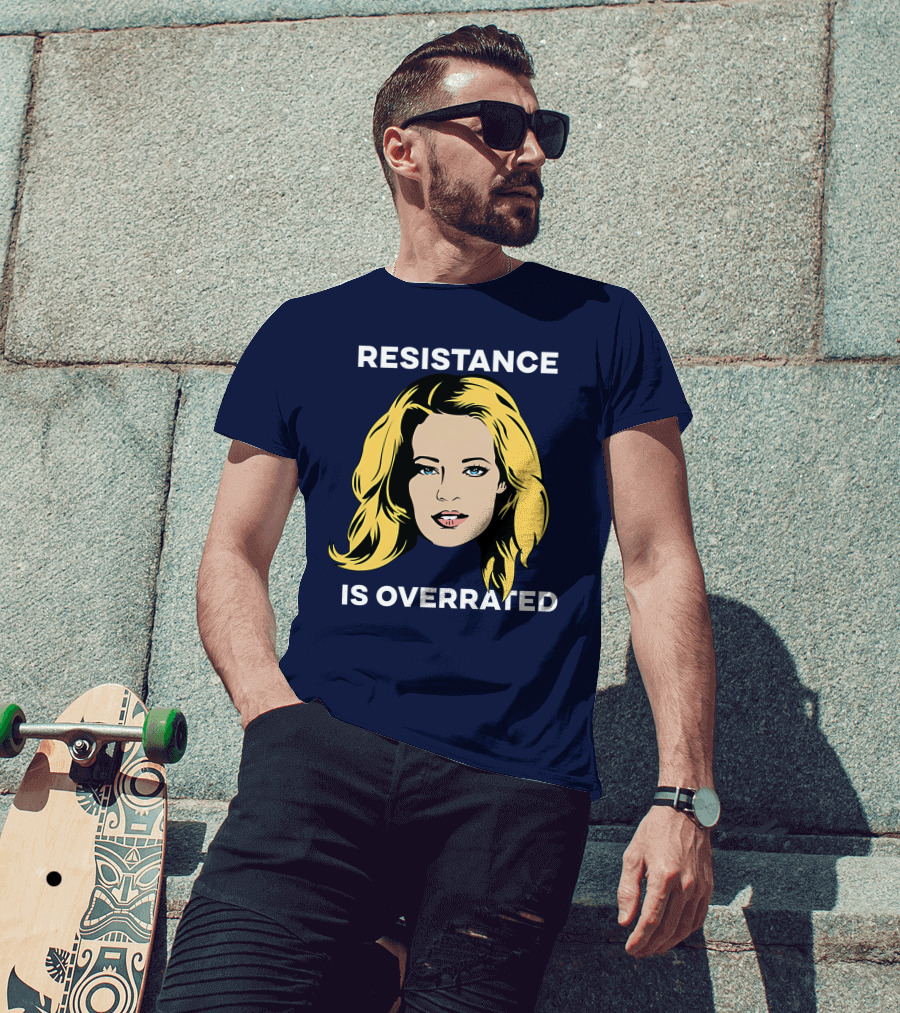 Resistance Is Overrated Woman's Face Pop T-Shirt
