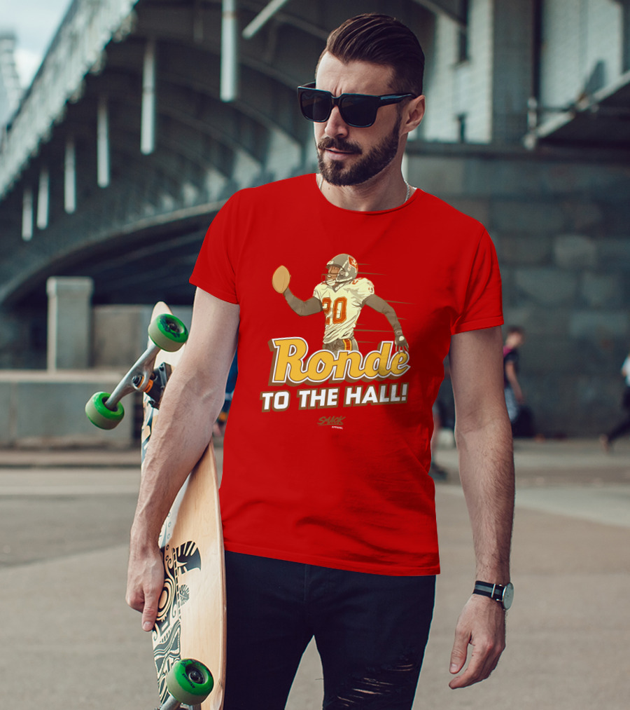 Ronde To The Hall Smack Apparel Football T-Shirt