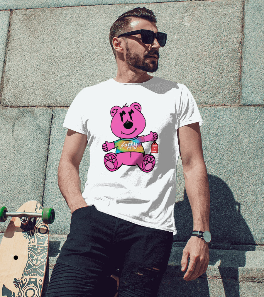 Joe Burrow Bear Sorry In Advance Mr Porter Merch Tie-Dye Bear T-Shirt