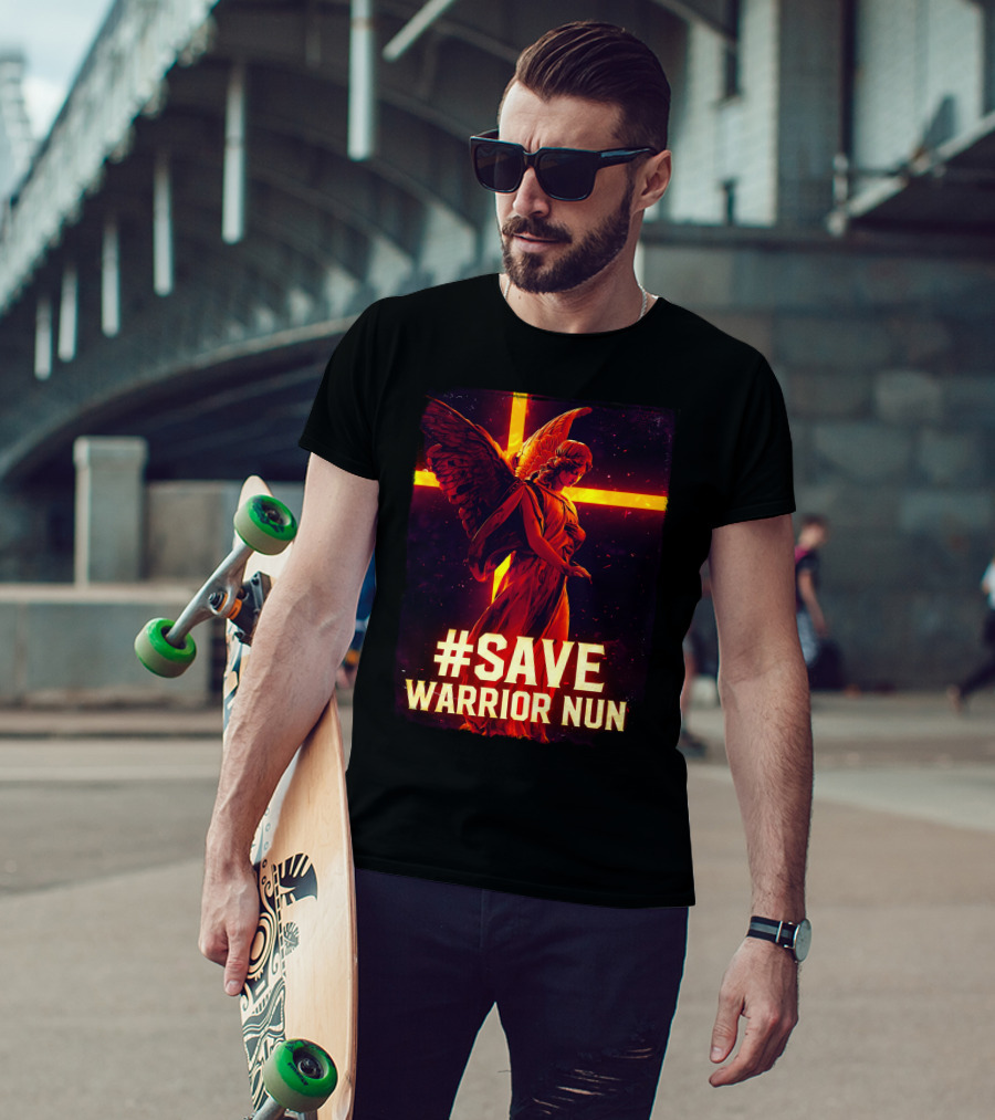 Save Warrior Nun Angel Red Cross T-Shirt