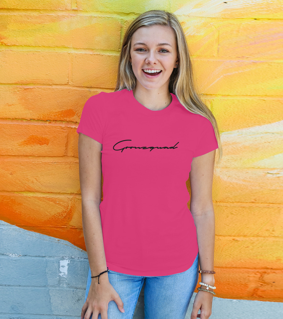 Cursive Goonzquad Red Lettering T-Shirt