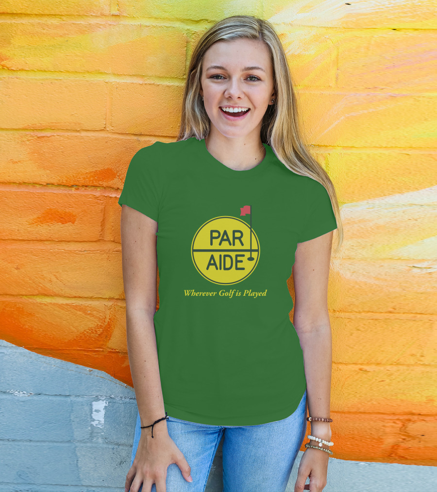 Par Aide Wherever Golf Is Played Circle With Flag T-Shirt