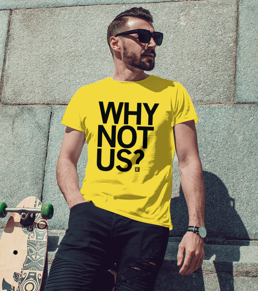 Holly Rowe Raygun Why Not Us? Gold T-Shirt