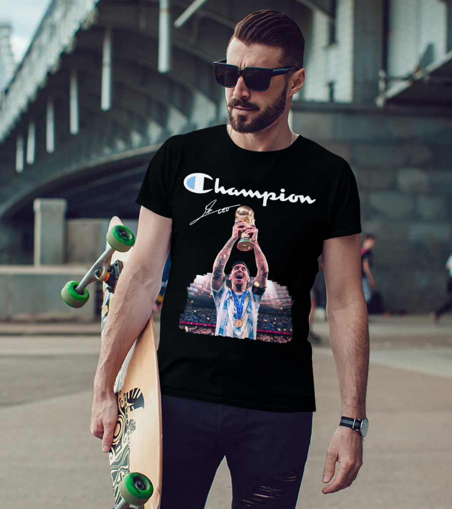 Champion Trophy Celebration Soccer Legend T-Shirt