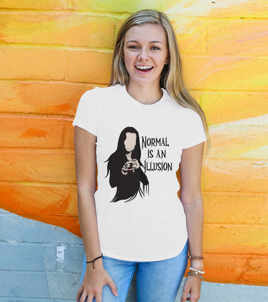 Wednesday Addams Normal Is An Illusion T-Shirt