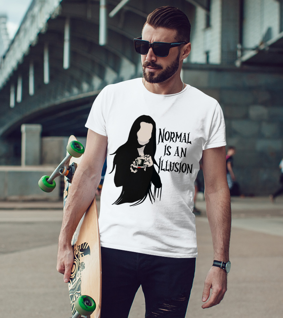 Wednesday Addams Normal Is An Illusion T-Shirt