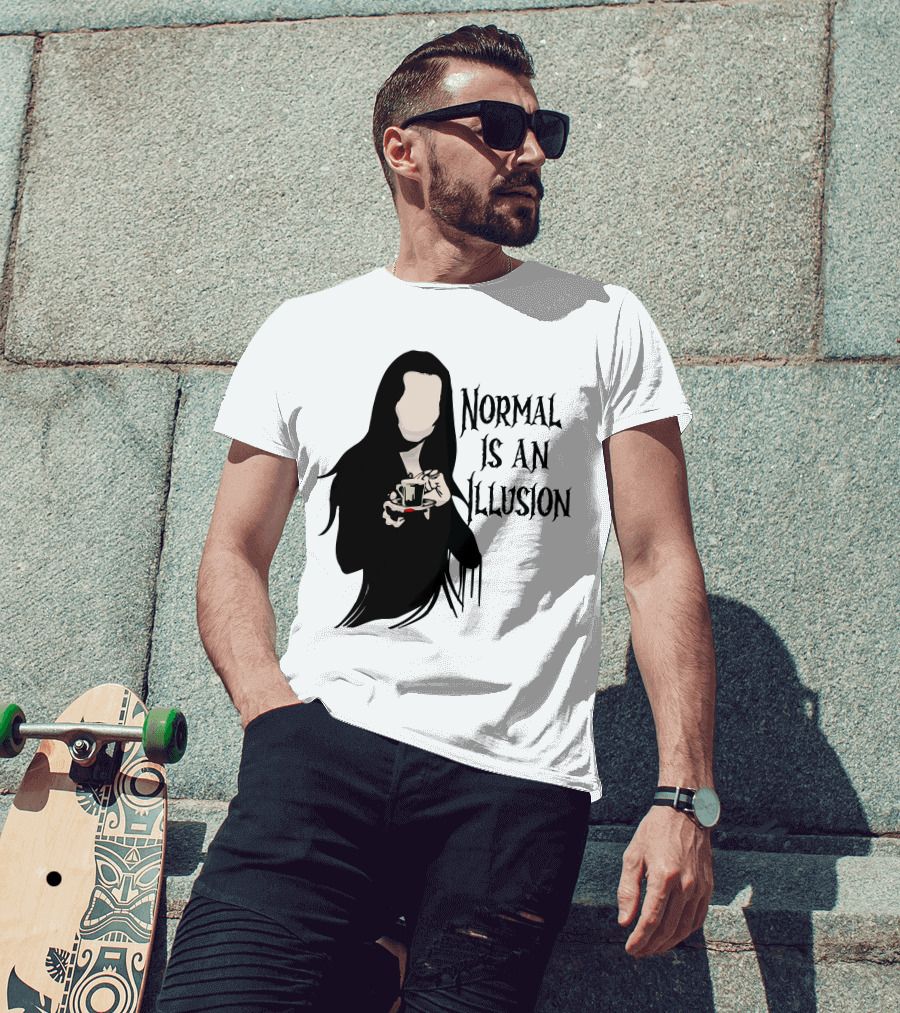 Wednesday Addams Normal Is An Illusion T-Shirt
