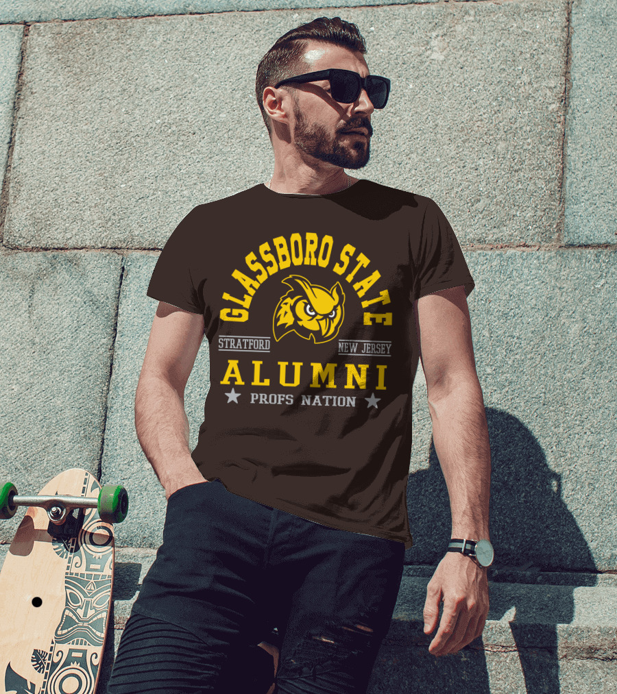 Glassboro State New Jersey Alumni Profs Nation Stratford Owl T-Shirt