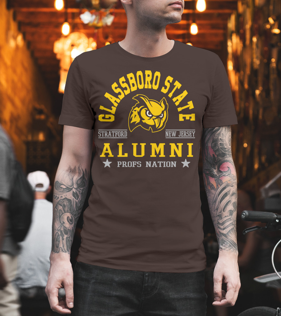 Glassboro State New Jersey Alumni Profs Nation Stratford Owl T-Shirt