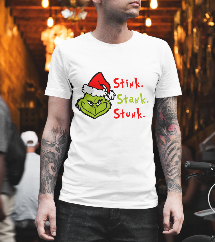 Stink Stank Stunk Xmas Party Grinch Christmas Movie T-Shirt