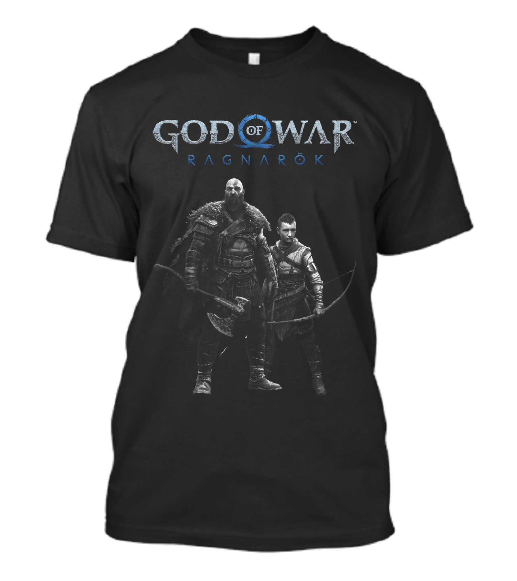 God Of War Ragnarök Silver Kratos And Atreus T-Shirt