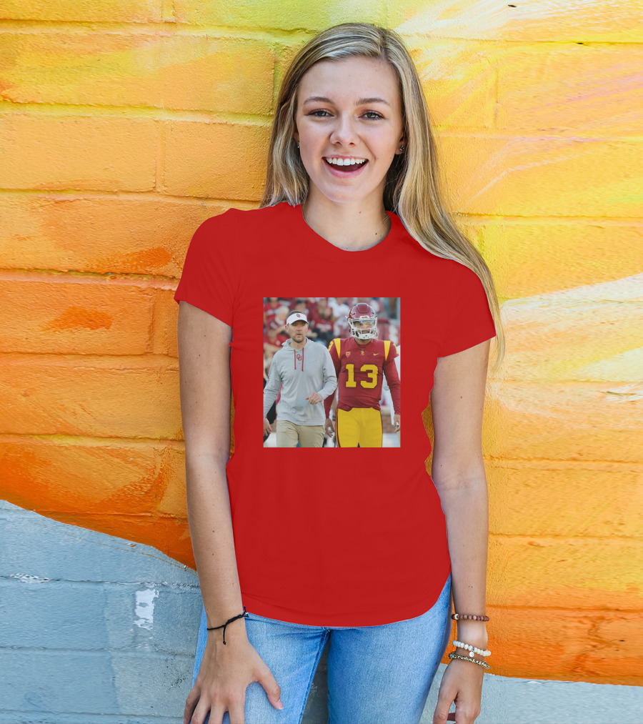 Lincoln Riley And Caleb Williams USC Football Collaboration T-Shirt