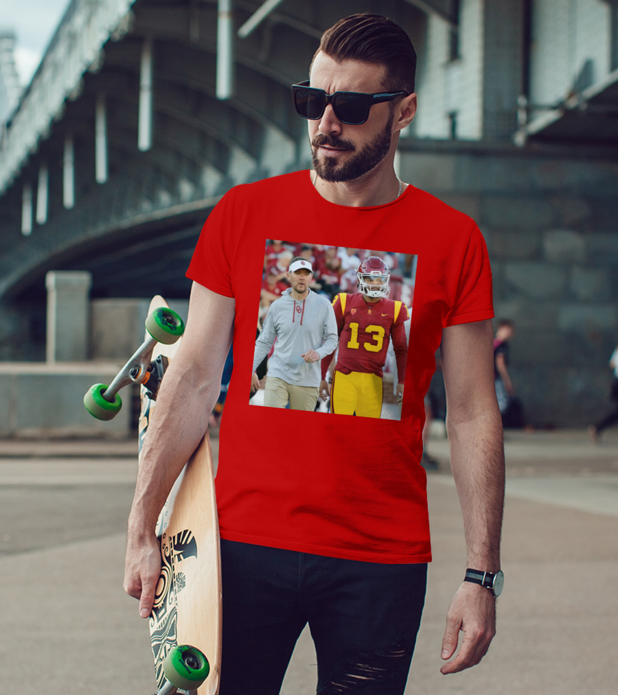 Lincoln Riley And Caleb Williams USC Football Collaboration T-Shirt