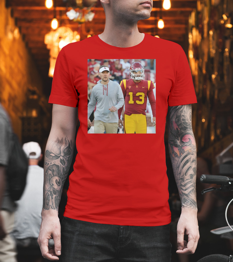 Lincoln Riley And Caleb Williams USC Football Collaboration T-Shirt
