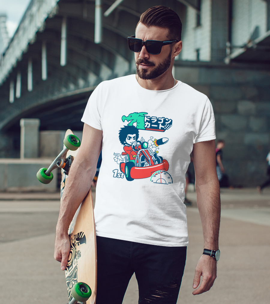 1st Place Racing With Rocket Power And Speedometer T-Shirt
