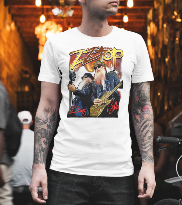 ZZ Top Live Since 1969 Vintage Dusty Billy T-Shirt ZZ Top Live Since 1969 Vintage Dusty Billy T-Shirt